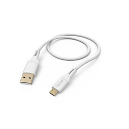 Kabel HAMA USB-A - Micro-USB 1,5 m - 201565 silicone bijeli