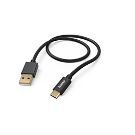 Kabel HAMA USB-A - USB-C 1,5 m - 201545 nylon crni