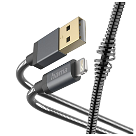 Kabel HAMA USB-A - LIGHT 1,5 m - 201548 metal antracit