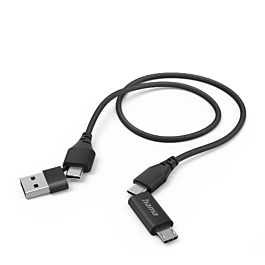 Kabel HAMA 4u1 USB-C - USB-A - USB-C - USB-micro 1,5 m - 201537