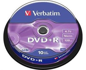 DVD+R medij VERBATIM 4.7GB 16×