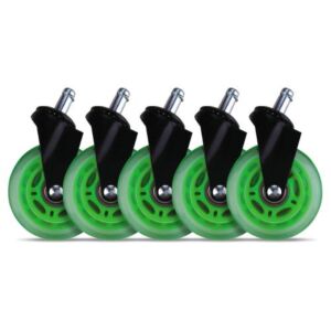 Gumeni kotačići za stolice - Zeleni