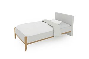 Krevet SCANDI-Svijetlo siva-90x200 cm     