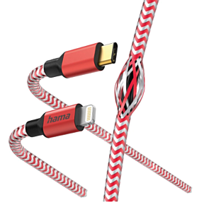 Kabel HAMA USB-C - LIGHT 1,5 m - 201562 nylon crveni