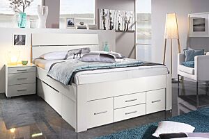 Set krevet CALA + podnice + madrac FLEX-Bijela-160x200 cm