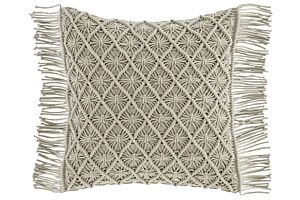 Dekorativni jastuk MACRAME-Sivi kamen