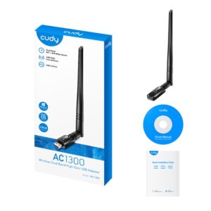 Pametni mrežni adapter CUDY WU1400, AC1300 Wi-Fi High Gain USB 3.0