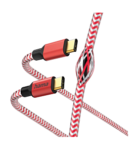 Kabel HAMA USB-C - USB-C 1,5 m - 201560 nylon crveni