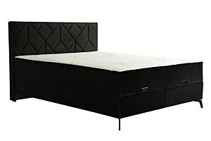 Box Krevet KRON sa podiznom podnicom i madracem-90x200 cm     -Crna