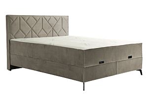 Box Krevet KRON sa podiznom podnicom i madracem-90x200 cm     -Bež