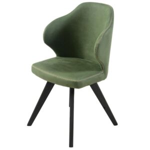 Blagovaonska stolica SCYLLA-Zelena / crne noge