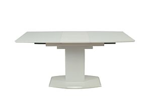 Blagovaonski stol BEVERLY-Bijela visoki sjaj