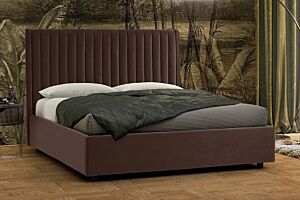 Krevet ONDA-Sa podiznom podnicom-Smeđa-90x200 cm     