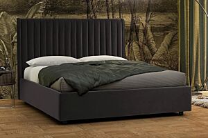 Krevet ONDA-Sa podiznom podnicom-Antracit-90x200 cm     