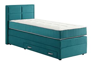 Dječji boxspring krevet PRINCE s madracem-Tamno zelena-90x200 cm     
