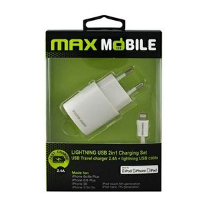 Punjač MAX MOBILE za iPhone 5/6/7 2.4A MFI