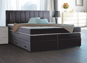 Boxspring krevet ROSE + Madrac BONELL-Tamno siva-160x200 cm